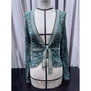 Ann Ferriday Pucker Lace Fairy Cardigan S